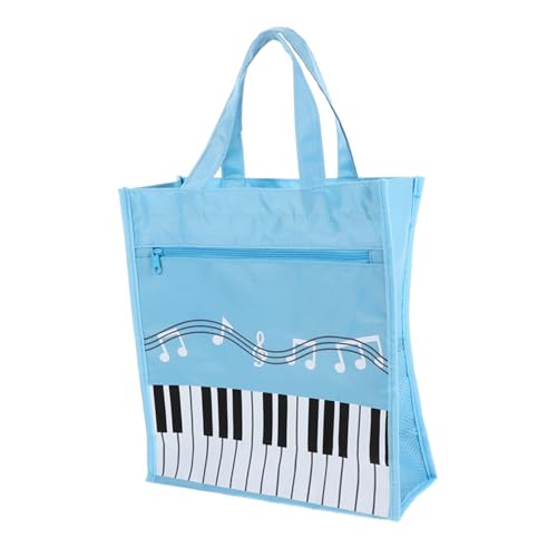 UTHCLO Musiknoten Tote Bag Damen Handtasche mit Griff Zweilagige Große Kapazität Leichter Musikbuch Organizer für Musikerinnen und Mädchen Stilvolle Notentasche von UTHCLO