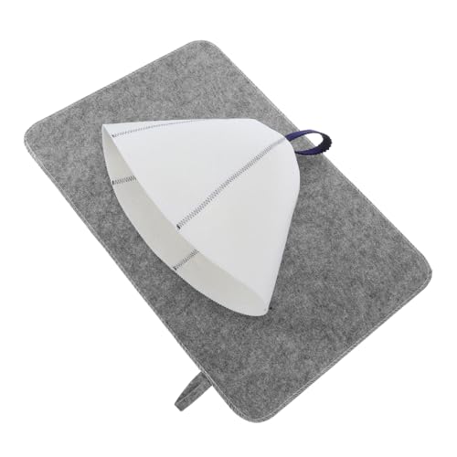 UTHCLO Sauna Cap Filz Mit Kissen Pflegeleichtes Hautfreundliches Material Für Und Teiliges Set Für Sauna Dampfbad Und Wellness-bereich von UTHCLO