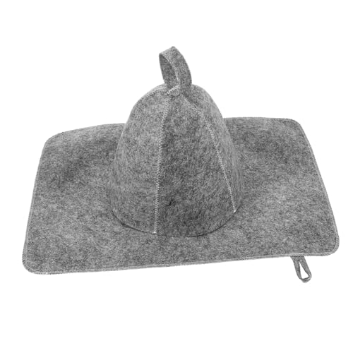 UTHCLO Saunahut Filz aus Dickem Wasserabsorbierendem Filz mit Sauna pad Atmungsaktiv Hitzebeständig Leicht und Bequem für Damen und Herren im Dampfbad und Saunabad von UTHCLO