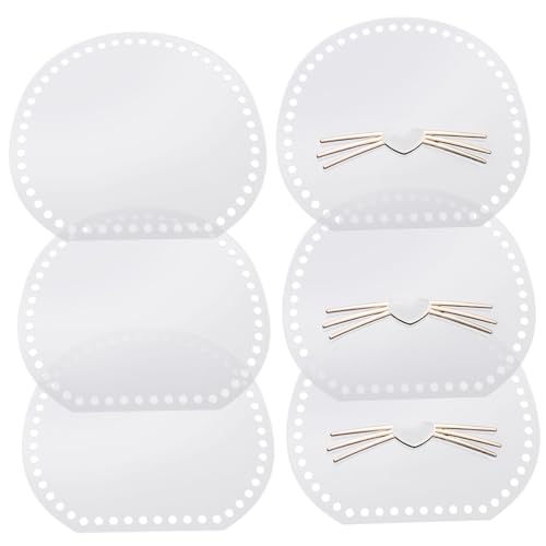 UTHCLO Teiliges DIY Taschen Zubehör Katzenbart Acryl Webrahmen Transparent Langlebig Einzigartige Form für Geflochtene Handtaschen Stilvolles Design zum Selbermachen und Zufällige Farbe von UTHCLO