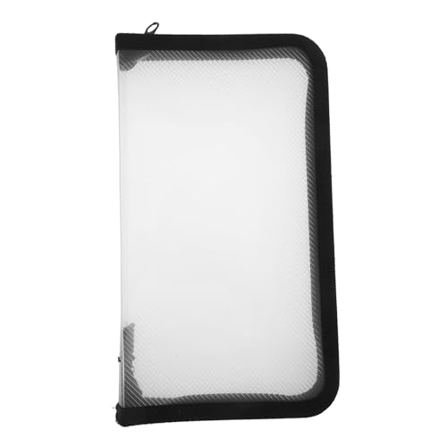 UTHCLO Transparente Stifttasche Mit Reißverschluss Praktische Bleistifttasche Tragbarer Schreibwaren-Organizer Durchsichtige Federmäppchen Stiftbeutel Für Schule Ästhetisches Design von UTHCLO