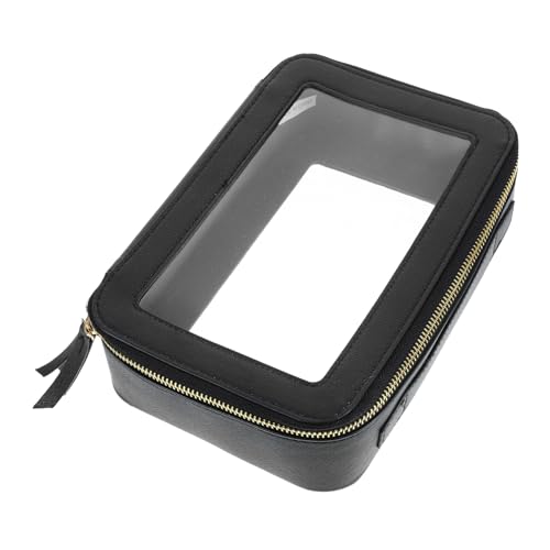 UTHCLO Transparente Kosmetiktasche Wiederverwendbarer Make Up Beutel für Reisen Wasserdichtes Accessoire mit Großem Öffnungsdesign und Sicherem Material für Damen von UTHCLO