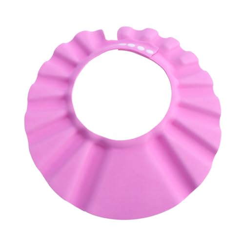 UTHCLO Verstellbare Ultraleichte EVA Duschhaube Hitzebeständig C mit Elastischem Stoff und Druckknöpfen Schützt Augen vor Wasser und Shampoo Geeignet für Junge Mädchen Ab Kopfumfang von UTHCLO