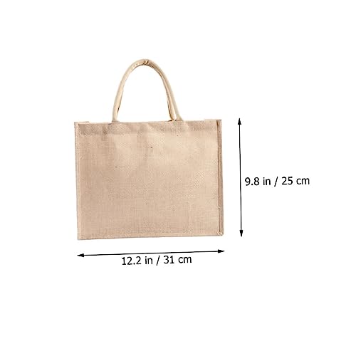 UTHCLO Wasserdichte Jutetasche Handtasche Langlebig Wiederverwendbar Einkaufstasche Robust Vielseitig für Outdoor Shopping und Alltag von UTHCLO