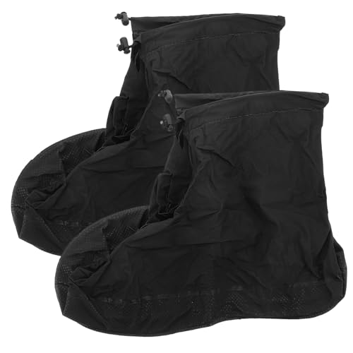 UTHCLO wasserdichte Regenschuhüberzieher XL rutschfeste Dicke Überschuhe mit Strapazierfähiger Sohle Wiederverwendbar Leichter Schutz für Erwachsene bei Regen und Nassen Bedingungen von UTHCLO