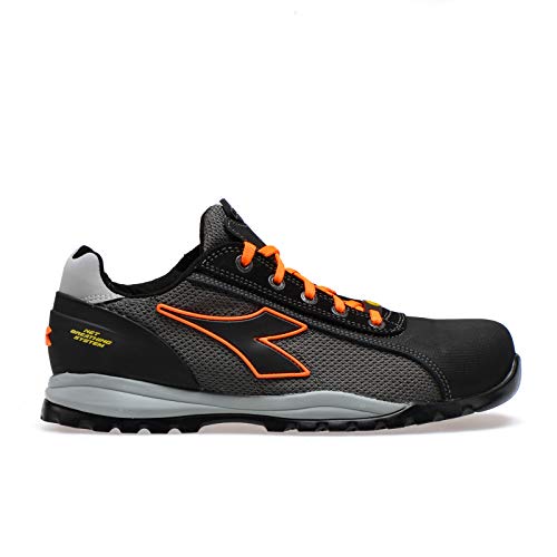 Diadora Herren Glove NET Low PRO S1P HRO SRA ESD, Asphalt Orange Fluo, 45 EU von UTILITY DIADORA