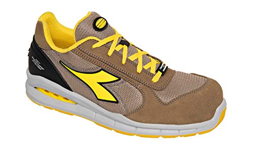 Diadora Herren Run NET AIRBOX Low S1P SRC, C8705 Bone Grey Brown Moon Rock, 41 EU von UTILITY DIADORA