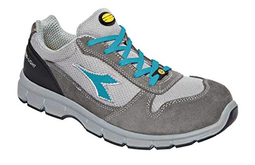 Diadora Herren Run Text Low S1P SRC ESD, Castle Rock/Scuba Blue, 35 EU von UTILITY DIADORA