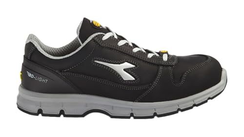 Diadora Herren Run Text Low S1P SRC ESD, Grigio Castello Grigio Al, 37 EU von UTILITY DIADORA