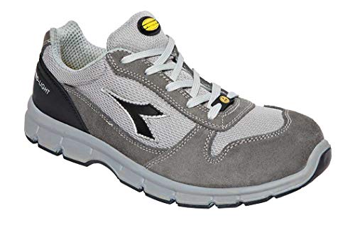 Diadora Herren Run Text Low S1P SRC ESD, Grigio Castello Grigio Al, 36 EU von UTILITY DIADORA