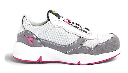 Utility Diadora Damen Athena Text Low S1pl Fo Sr ESD Brandschutzschuhe, Gray Violet Raspberry, 36 EU von UTILITY DIADORA