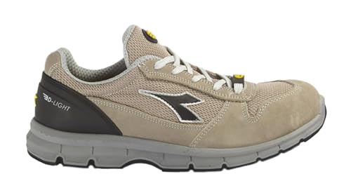 Utility Diadora Herren Run Text Low S1P SRC ESD, Sand, 49 EU von UTILITY DIADORA