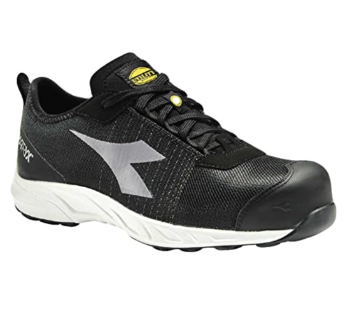 Utility Diadora Unisex Niedriger Arbeitsschuh Shark Stable Impact Low S1p SRC ESD Sneaker, Schwarz, 46 EU von UTILITY DIADORA