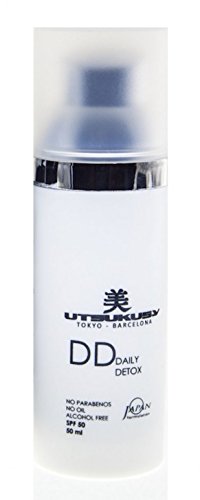 DD-Cream LSF 50 von Utsukusy - getönte Tagescreme vereint Make-up, Gesichtspflege (Hyaluron) u. Sonnenschutz (Lichtschutzfaktor 50) - für trockene, fettige u. empfindliche Haut von UTSUKUSY Cosmetics