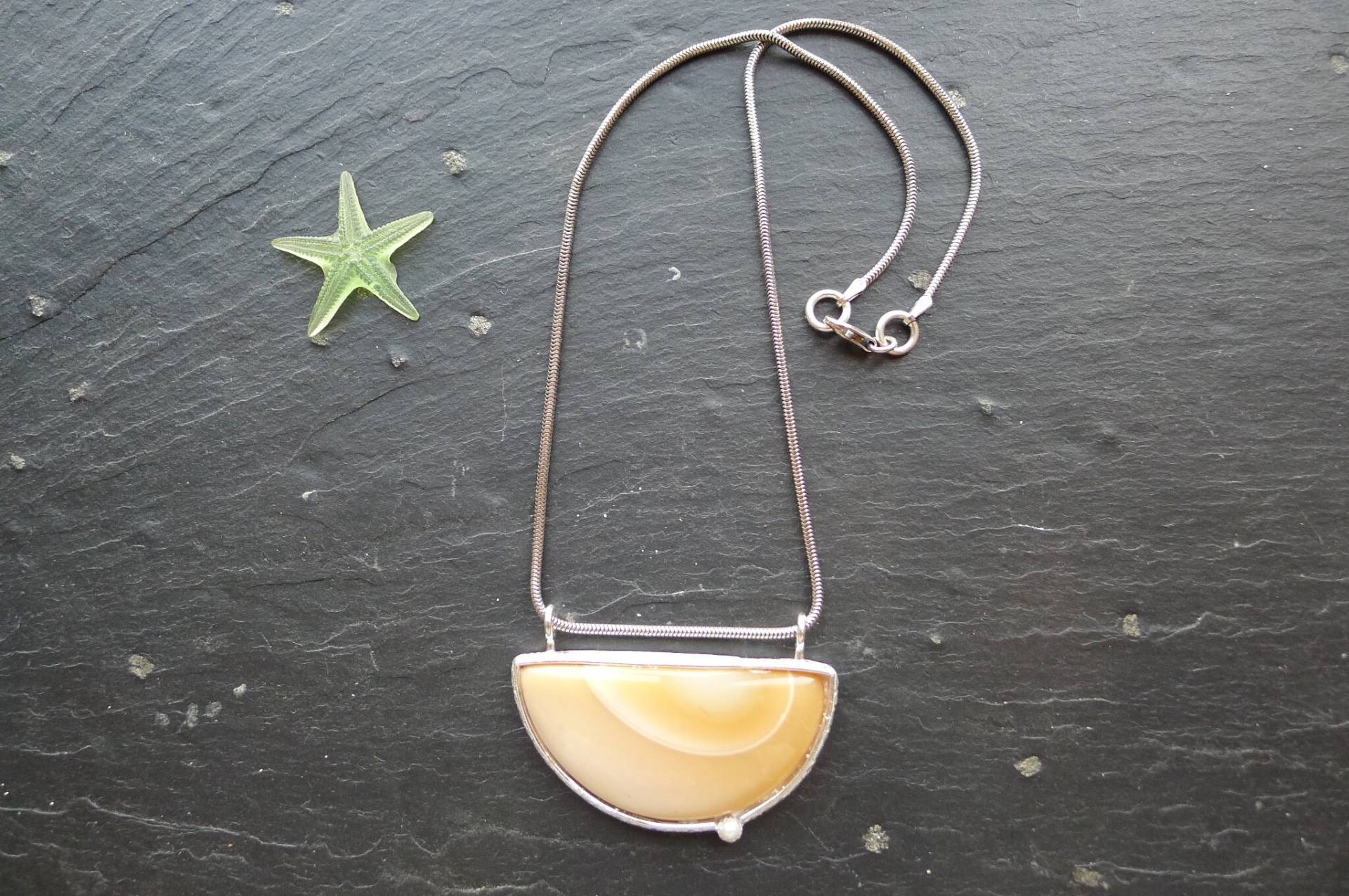 Imperial Jaspis Sterlingsilber Anhänger Boho Perlenkette Imperial Jaspis Sterlingsilber Anhänger Boho Perlenkette von UTXITA