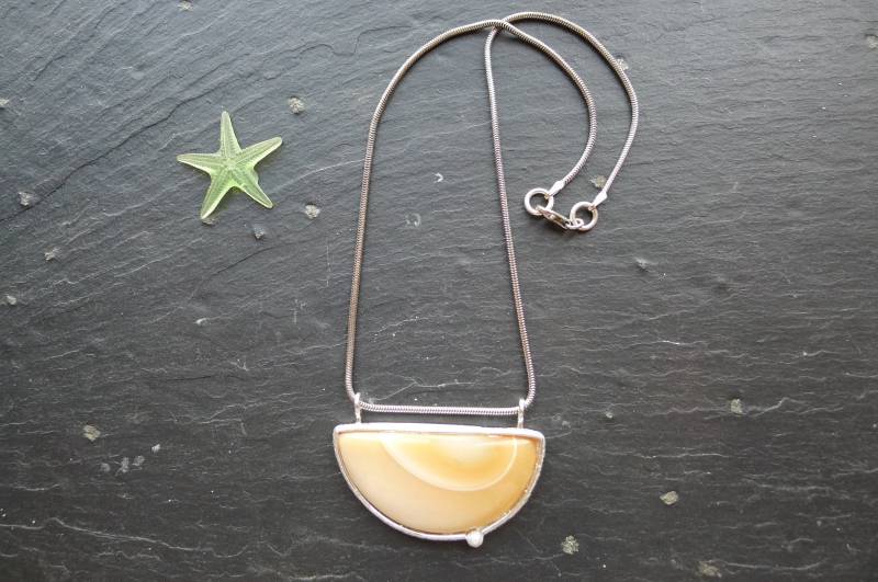 Imperial Jaspis Sterlingsilber Anhänger Boho Perlenkette Imperial Jaspis Sterlingsilber Anhänger Boho Perlenkette von UTXITA