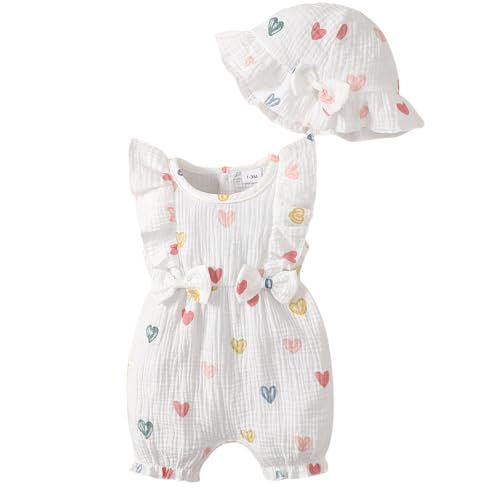 UUAISSO Neugeborenes Baby Mädchen Kleidung Langarm Rüschen Overall Bowknot Romper Infant Mädchen Herbst Winter Outfits Ärmellos Weiß 0-3 Monate UUAISSO Neugeborenes Baby Mädchen Kleidung Langarm Rüschen Overall Bowknot Romper Infant Mädchen Herbst Winter Outfits Ärmellos Weiß 0-3 Monate von UUAISSO