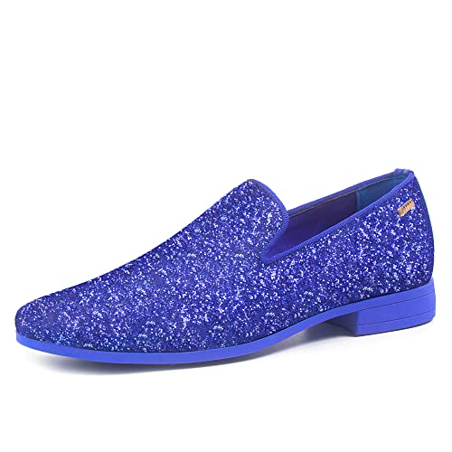 UUBARIS Herren-Slipper, Smoking, Schlupfschuhe, Glitzerblau, 47 EU UUBARIS Herren-Slipper, Smoking, Schlupfschuhe, Glitzerblau, 47 EU von UUBARIS