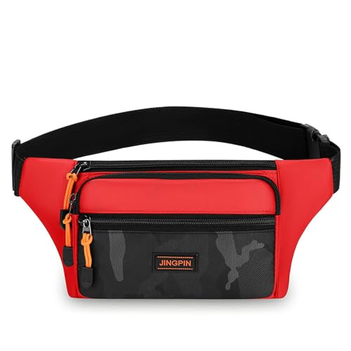 UUCIIR Gürteltasche Herren Taillenbeutel Mehrkompartiment Mobilfunkbeutel Große Kapazität Spritzer Kapazität-rot UUCIIR Gürteltasche Herren Taillenbeutel Mehrkompartiment Mobilfunkbeutel Große Kapazität Spritzer Kapazität-rot von UUCIIR