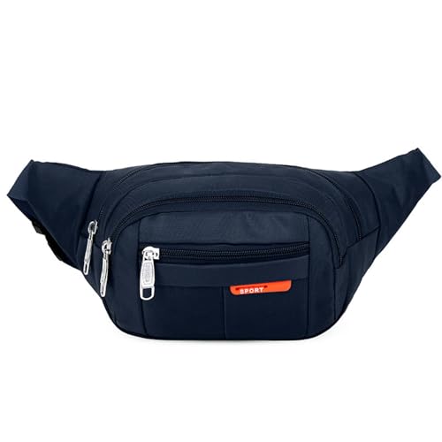 UUCIIR Gürteltasche Taillenbeutel Für Sport -männer Wasserdichtes Schultermessener Beutel Outdoor Outdoor Mobiltelefon-dunkelblau von UUCIIR