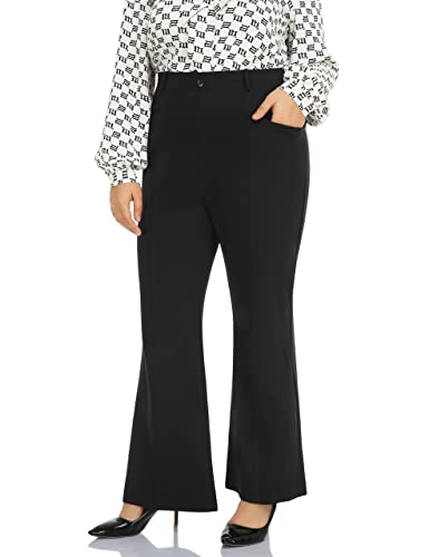 UUE Anzughose Damen Plus Size Bootcut Stretch-Hose mit Taschen, Tall/Lang/Petite Für Büro Geschäft Alltag Hohe Taille Hose von UUE