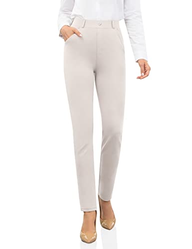 UUE Anzughose für Damen,Business,Büro,Stretch schmales Bein Casual Elegante Hosen,Arbeitshose Hose mit Taschen 27" von UUE