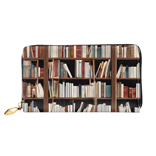 UUYHHGB (Bücher) Geldbörse mit großem Fassungsvermögen, PU-Leder, Kreditkartenhalter, Handy, Scheckbuch, Organizer, Reißverschluss, bunte Geldbörsen, Clutch, Geldbörse für Damen und Herren, Bücher, von UUYHHGB