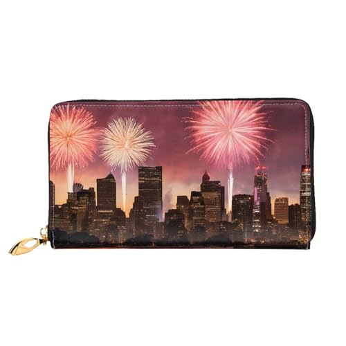 UUYHHGB (Las Vegas Sunset) Geldbörse mit großem Fassungsvermögen, PU-Leder, Kreditkartenhalter, Handy, Scheckbuch, Organizer, Reißverschluss, bunte Geldbörsen, Clutch, Geldbörse für Damen und Herren, von UUYHHGB