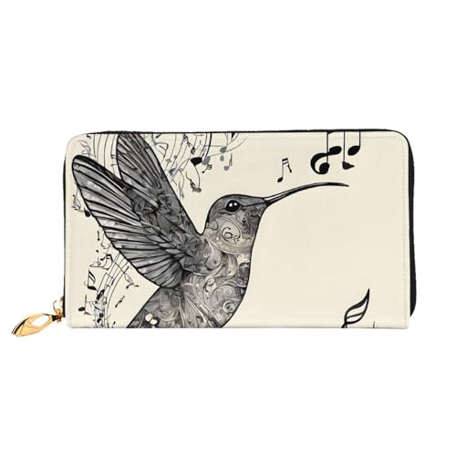 UUYHHGB (Musiksymbol) Geldbörse mit großem Fassungsvermögen, PU-Leder, Kreditkartenhalter, Handy, Scheckbuch, Organizer, Reißverschlusstasche, bunte Geldbörse, Clutch, Geldbörse für Damen und Herren, von UUYHHGB