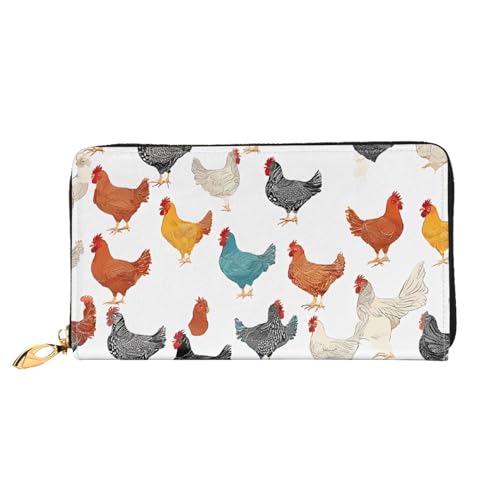 UUYHHGB Geldbörse mit Aufdruck "A Brood of Chickens", großes Fassungsvermögen, PU-Leder, Kreditkartenhalter, Handy, Scheckbuch, Organizer, Reißverschlusstasche, bunte Geldbörsen, Clutch, Geldbörse für UUYHHGB Geldbörse mit Aufdruck "A Brood of Chickens", großes Fassungsvermögen, PU-Leder, Kreditkartenhalter, Handy, Scheckbuch, Organizer, Reißverschlusstasche, bunte Geldbörsen, Clutch, Geldbörse für von UUYHHGB