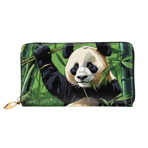 UUYHHGB Geldbörse mit Cartoon-Panda-Aufdruck, großes Fassungsvermögen, PU-Leder, Kreditkartenhalter, Handy, Scheckbuch, Organizer, Reißverschlusstasche, bunte Geldbörse, Clutch, Geldbörse für Damen UUYHHGB Geldbörse mit Cartoon-Panda-Aufdruck, großes Fassungsvermögen, PU-Leder, Kreditkartenhalter, Handy, Scheckbuch, Organizer, Reißverschlusstasche, bunte Geldbörse, Clutch, Geldbörse für Damen von UUYHHGB