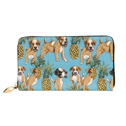 UUYHHGB Geldbörse mit Chihuahua-Motiv und Ananas-Motiv, großes Fassungsvermögen, PU-Leder, Kreditkartenhalter, Handy, Scheckbuch, Organizer, Reißverschluss, bunte Geldbörsen, Clutch, Geldbörse für UUYHHGB Geldbörse mit Chihuahua-Motiv und Ananas-Motiv, großes Fassungsvermögen, PU-Leder, Kreditkartenhalter, Handy, Scheckbuch, Organizer, Reißverschluss, bunte Geldbörsen, Clutch, Geldbörse für von UUYHHGB