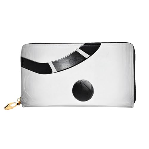UUYHHGB Geldbörse mit Eishockey-Motiv, großes Fassungsvermögen, PU-Leder, Kreditkartenhalter, Handy, Scheckbuch, Organizer, Reißverschlusstasche, bunte Geldbörse, Clutch, Geldbörse für Damen und UUYHHGB Geldbörse mit Eishockey-Motiv, großes Fassungsvermögen, PU-Leder, Kreditkartenhalter, Handy, Scheckbuch, Organizer, Reißverschlusstasche, bunte Geldbörse, Clutch, Geldbörse für Damen und von UUYHHGB