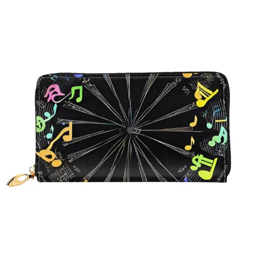 UUYHHGB Geldbörse mit Musiknoten-Aufdruck, großes Fassungsvermögen, PU-Leder, Kreditkartenhalter, Handy, Scheckbuch, Organizer, Reißverschlusstasche, bunte Geldbörse, Clutch, Geldbörse für Damen und UUYHHGB Geldbörse mit Musiknoten-Aufdruck, großes Fassungsvermögen, PU-Leder, Kreditkartenhalter, Handy, Scheckbuch, Organizer, Reißverschlusstasche, bunte Geldbörse, Clutch, Geldbörse für Damen und von UUYHHGB