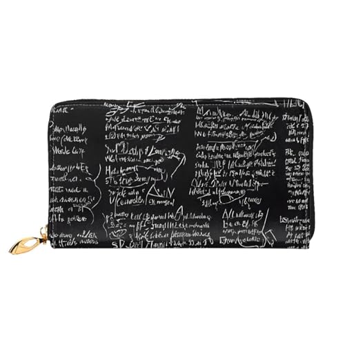 UUYHHGB Geldbörse mit abstrakter Wissenschaft und Chemie, großes Fassungsvermögen, PU-Leder, Kreditkartenhalter, Handy, Scheckbuch, Organizer, Reißverschluss, bunte Geldbörsen, Clutch, Geldbörse für UUYHHGB Geldbörse mit abstrakter Wissenschaft und Chemie, großes Fassungsvermögen, PU-Leder, Kreditkartenhalter, Handy, Scheckbuch, Organizer, Reißverschluss, bunte Geldbörsen, Clutch, Geldbörse für von UUYHHGB