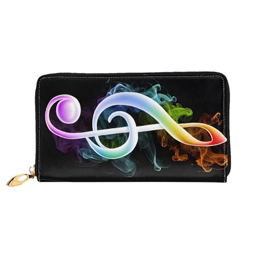 UUYHHGB Geldbörse mit buntem Musiknotenaufdruck, großes Fassungsvermögen, PU-Leder, Kreditkartenhalter, Handy, Scheckbuch, Organizer, Reißverschluss, bunte Geldbörsen, Clutch, Geldbörse für Damen und UUYHHGB Geldbörse mit buntem Musiknotenaufdruck, großes Fassungsvermögen, PU-Leder, Kreditkartenhalter, Handy, Scheckbuch, Organizer, Reißverschluss, bunte Geldbörsen, Clutch, Geldbörse für Damen und von UUYHHGB