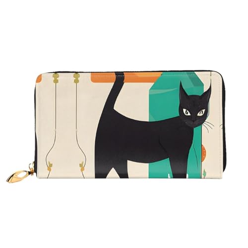 UUYHHGB Geldbörse mit modernem Katzen-Aufdruck, großes Fassungsvermögen, PU-Leder, Kreditkartenhalter, Handy, Scheckbuch, Organizer, Reißverschluss, bunte Geldbörsen, Clutch, Geldbörse für Damen und UUYHHGB Geldbörse mit modernem Katzen-Aufdruck, großes Fassungsvermögen, PU-Leder, Kreditkartenhalter, Handy, Scheckbuch, Organizer, Reißverschluss, bunte Geldbörsen, Clutch, Geldbörse für Damen und von UUYHHGB
