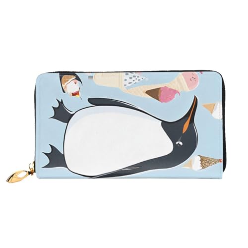 UUYHHGB Geldbörse mit niedlichem Pinguin-Aufdruck, großes Fassungsvermögen, PU-Leder, Kreditkartenhalter, Handy, Scheckbuch, Organizer, Reißverschluss, bunte Geldbörsen, Clutch, Geldbörse für Damen UUYHHGB Geldbörse mit niedlichem Pinguin-Aufdruck, großes Fassungsvermögen, PU-Leder, Kreditkartenhalter, Handy, Scheckbuch, Organizer, Reißverschluss, bunte Geldbörsen, Clutch, Geldbörse für Damen von UUYHHGB