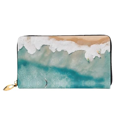 UUYHHGB Geldbörse mit romantischem Strandaufdruck, großes Fassungsvermögen, PU-Leder, Kreditkartenhalter, Handy, Scheckbuch, Organizer, Reißverschlusstasche, bunte Geldbörse, Clutch, Geldbörse für UUYHHGB Geldbörse mit romantischem Strandaufdruck, großes Fassungsvermögen, PU-Leder, Kreditkartenhalter, Handy, Scheckbuch, Organizer, Reißverschlusstasche, bunte Geldbörse, Clutch, Geldbörse für von UUYHHGB