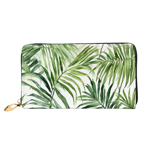 UUYHHGB Geldbörse mit tropischen Palmen-Bananenblättern, großes Fassungsvermögen, PU-Leder, Kreditkartenhalter, Handy, Scheckbuch, Organizer, Reißverschlusstasche, bunte Geldbörsen, Clutch, Geldbörse UUYHHGB Geldbörse mit tropischen Palmen-Bananenblättern, großes Fassungsvermögen, PU-Leder, Kreditkartenhalter, Handy, Scheckbuch, Organizer, Reißverschlusstasche, bunte Geldbörsen, Clutch, Geldbörse von UUYHHGB