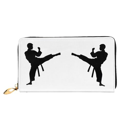UUYHHGB Taekwondo Kampfsport-Geldbörse mit großem Fassungsvermögen, PU-Leder, Kreditkartenhalter, Handy, Scheckbuch, Organizer, Reißverschluss, bunte Geldbörsen, Clutch, Geldbörse für Damen und UUYHHGB Taekwondo Kampfsport-Geldbörse mit großem Fassungsvermögen, PU-Leder, Kreditkartenhalter, Handy, Scheckbuch, Organizer, Reißverschluss, bunte Geldbörsen, Clutch, Geldbörse für Damen und von UUYHHGB