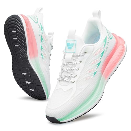 UUYOUNI Damen Sneaker Turnschuhe mit Luftpolster Laufschuhe Walkingschuhe Sportschuhe Atmungsaktive Leichtgewichts Freizeit von UUYOUNI