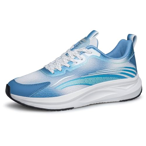 UUYOUNI Turnschuhe Damen Sneakers Laufschuhe Walkingschuhe Sportschuhe Atmungsaktive Leichtgewichts Freizeit Blau von UUYOUNI