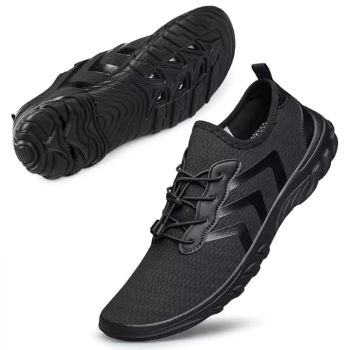 UUYOUNI Unisex Wasserschuh Badeschuhe Herren Damen Barfußschuhe Aquaschuhe Strandschuhe Schnelltrocknende für Sommer Surf Beach von UUYOUNI