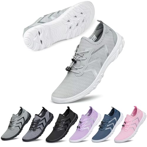 UUYOUNI Unisex Wasserschuh Barfußschuhe Damen Herren Aquaschuhe Strandschuhe Badeschuhe Schnelltrocknende für Sommer Surf Beach UUYOUNI Unisex Wasserschuh Barfußschuhe Damen Herren Aquaschuhe Strandschuhe Badeschuhe Schnelltrocknende für Sommer Surf Beach von UUYOUNI