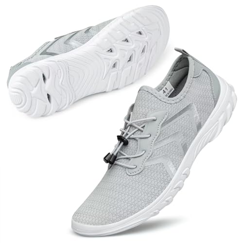 UUYOUNI Unisex Wasserschuh Badeschuhe Herren Damen Barfußschuhe Aquaschuhe Strandschuhe Schnelltrocknende für Sommer Surf Beach von UUYOUNI