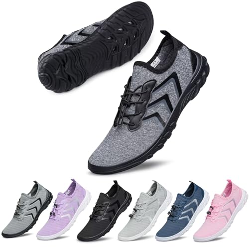 UUYOUNI Unisex Wasserschuh Barfußschuhe Damen Herren Aquaschuhe Strandschuhe Badeschuhe Schnelltrocknende für Sommer Surf Beach UUYOUNI Unisex Wasserschuh Barfußschuhe Damen Herren Aquaschuhe Strandschuhe Badeschuhe Schnelltrocknende für Sommer Surf Beach von UUYOUNI