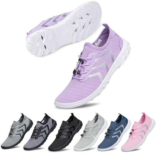 UUYOUNI Unisex Wasserschuh Badeschuhe Herren Damen Barfußschuhe Aquaschuhe Strandschuhe Schnelltrocknende für Sommer Surf Beach von UUYOUNI