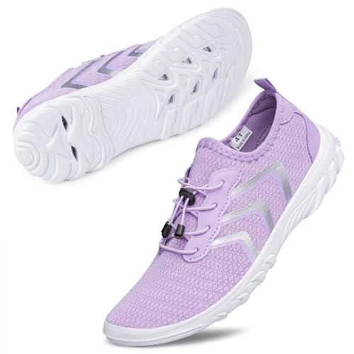 UUYOUNI Unisex Wasserschuh Badeschuhe Herren Damen Barfußschuhe Aquaschuhe Strandschuhe Schnelltrocknende für Sommer Surf Beach von UUYOUNI