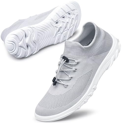 UUYOUNI Unisex Wasserschuhe Damen Herren Barfußschuhe Aquaschuhe Strandschuhe Schwimmschuhe Surfschuhe Schnelltrocknende Leicht Bequem Outdoor Atmungsaktiv von UUYOUNI